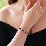 Gradiva Onyx Cuffs | Diamond Bangle Bracelet | 18K Gold