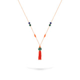 Gradiva Coral Glow | Diamond Necklace | 18K Gold