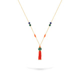 Gradiva Coral Glow | Diamond Necklace | 18K Gold