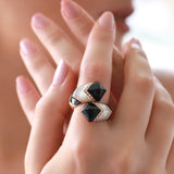 Gradiva Ocean Mist | Diamond Ring | 18K Gold