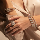 Gradiva Cuffs | Diamond Bracelet | 18K Gold
