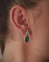 Gradiva Royal Emerald | Diamond Earrings | 18K Gold
