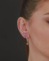 Gradiva Cherry Blossom | Diamond Earrings | 18K Gold