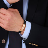 Gradiva Midnight Glory | Men's Gold Bracelet | 14K Gold