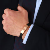 Gradiva Midnight Glory | Men's Gold Bracelet | 14K Gold