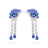 Gradiva Royal Sapphire | Diamond Sapphire Earrings | 18K Gold