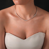 Gradiva Tennis Necklace | Diamond Necklace | 18K Gold