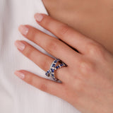 Gradiva Imperial Sapphire | Diamond Ring | 1.3 Cts. | 18K Gold