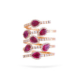 Gradiva Royal Ruby | Diamond Ring | 18K Gold