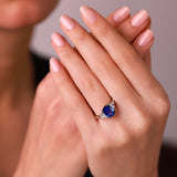 Gradiva Thalassophile | Diamond Sapphire Ring | 18K Gold