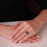 Gradiva Thalassophile | Diamond Sapphire Ring | 18K Gold