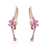 Gradiva Cherry Blossom | Diamond Earrings | 18K Gold