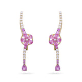 Gradiva Cherry Blossom | Diamond Earrings | 18K Gold