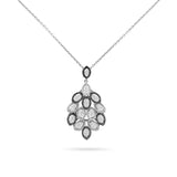 Gradiva Peacock | Diamond Pendant | 18K Gold