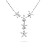 Gradiva Lilies | Diamond Necklace/Pendant | 1.28 Cts. | 14K Gold