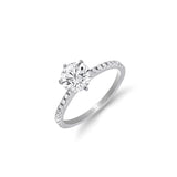 Gradiva Round-Cut Solitaire | Diamond Ring | 18K Gold