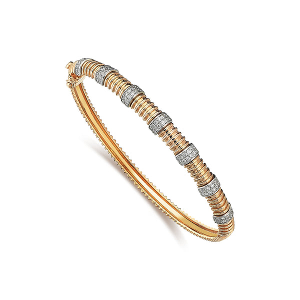 Gradiva Bangles | Diamond Bracelet | 14K Gold