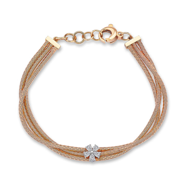 Gradiva Twilight Blossom | Diamond Bracelet | 18K Gold