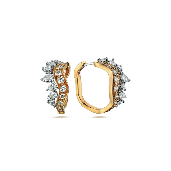 Phoenix d'Élégance | Diamond Earrings | 18K Gold
