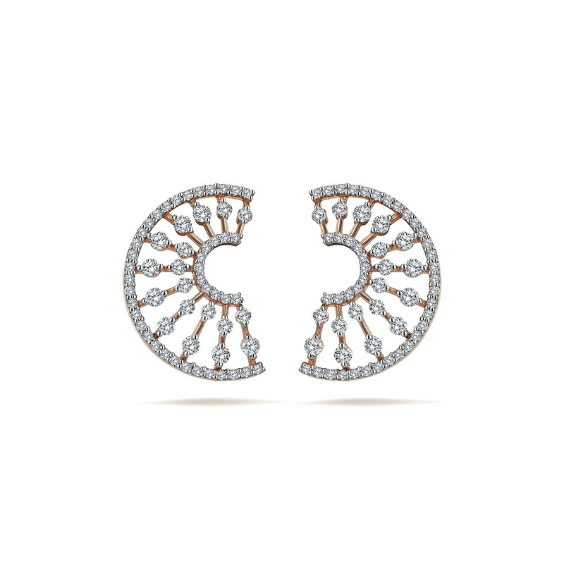 Gradiva Illusion | Diamond Earrings | 18K Gold