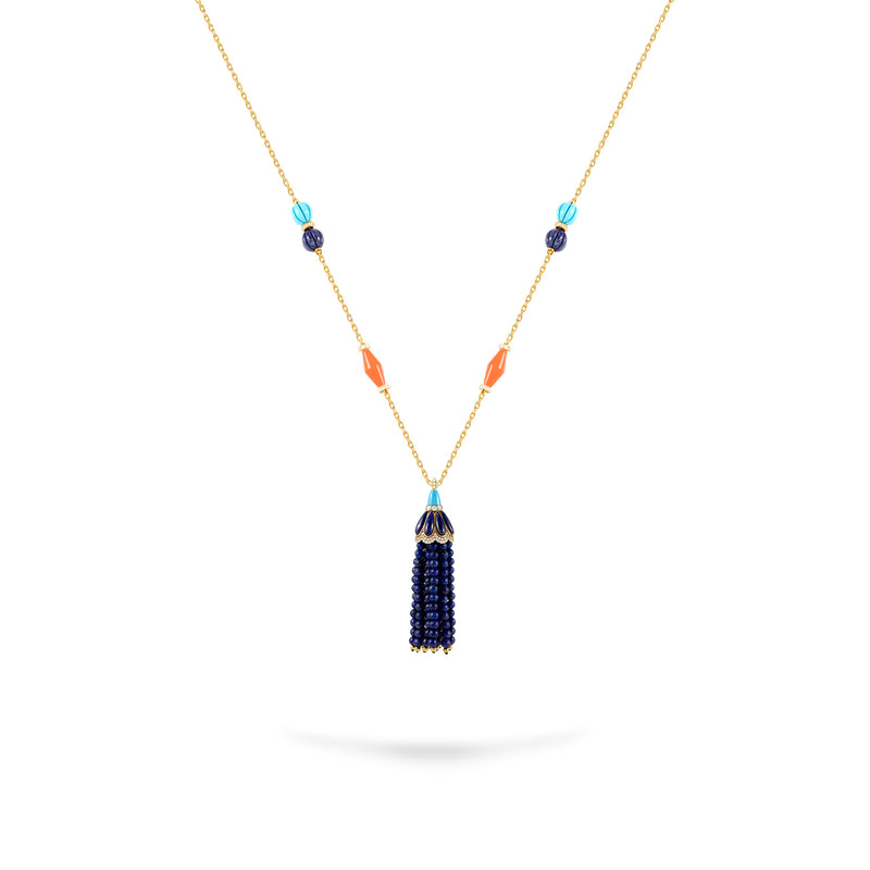 Gradiva Lapis Glow | Diamond Necklace | 18K Gold