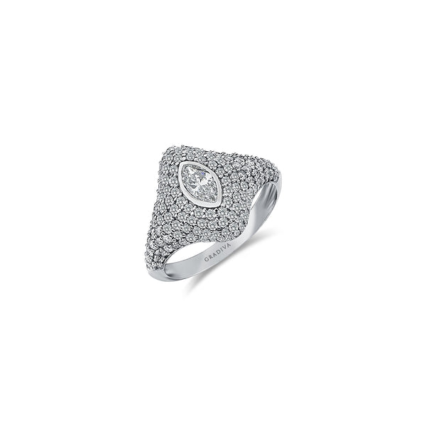 Gradiva Eclipse | Diamond Ring | 14K Gold