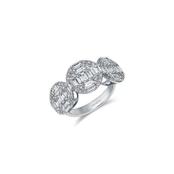 Gradiva Baguettes | Diamond Ring | 18K Gold