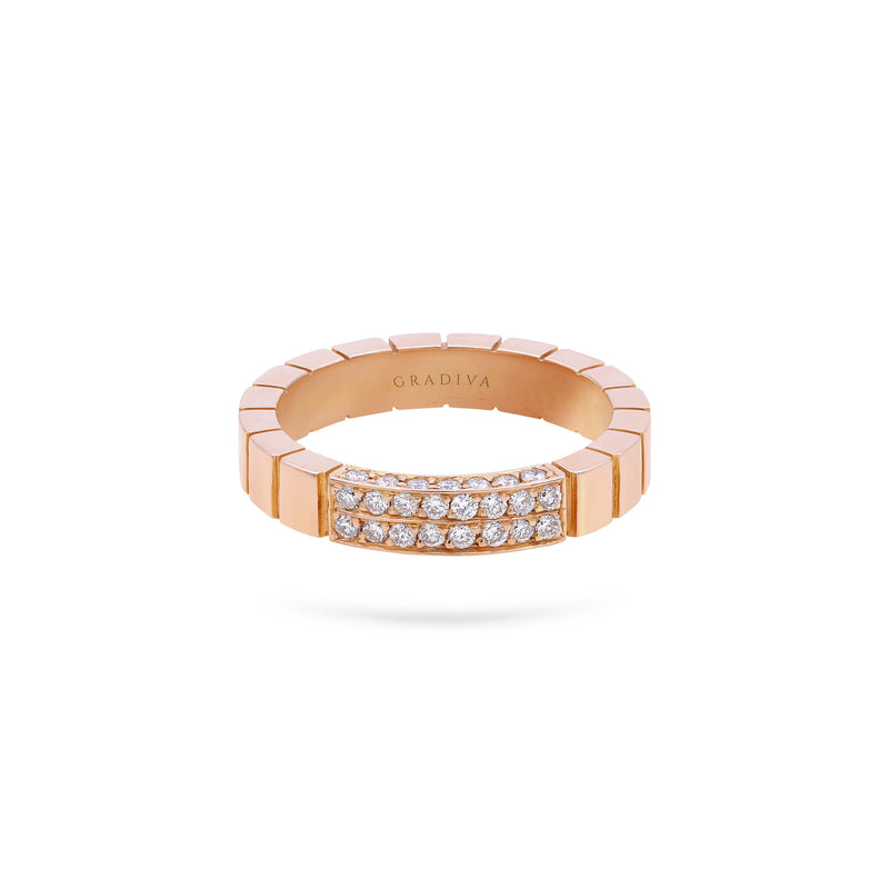 Gradiva Wedding Band | Diamond Ring | 14K Gold