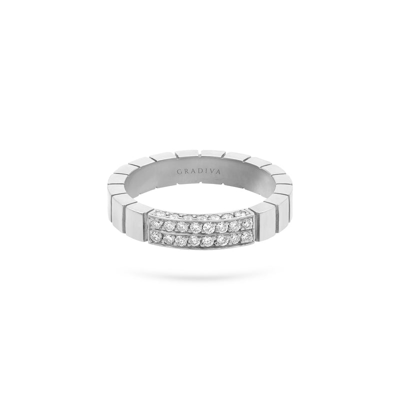 Gradiva Wedding Band | Diamond Ring | 14K Gold