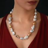 Gradiva Pearls | Diamond Pearl Necklace | 14K Gold