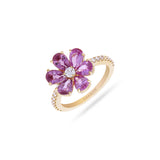 Gradiva Cherry Blossom | Diamond Ring | 18K Gold