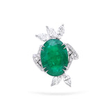 Gradiva Royal Emerald | Diamond Ring | 18K Gold