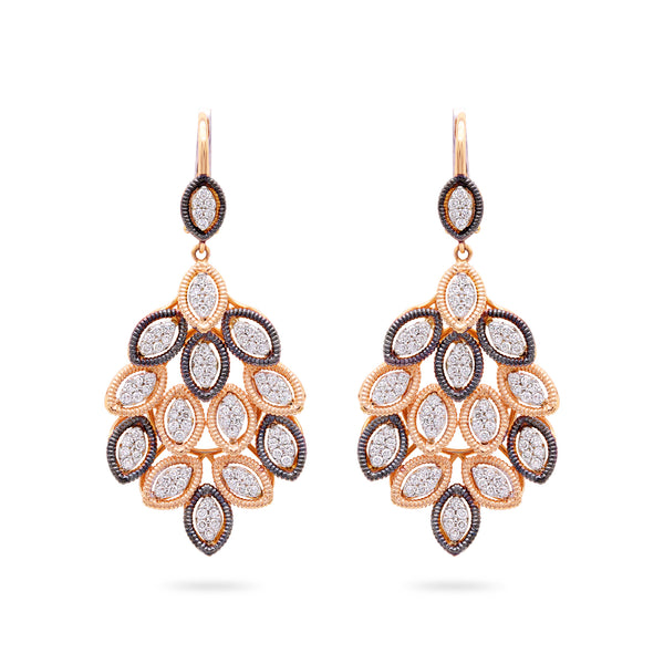 Gradiva Peacock | Diamond Earrings | 18K Gold